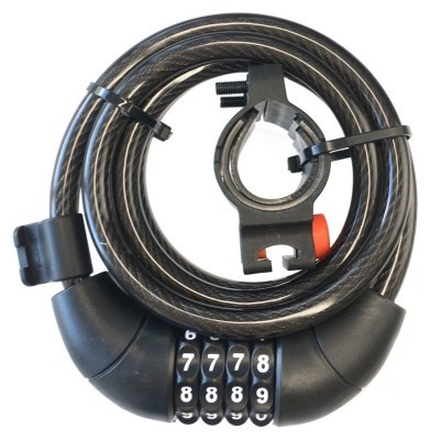 Замок для велосипеда тросовий Tempesta DIGI CABEL Black (FSD-LK127013)