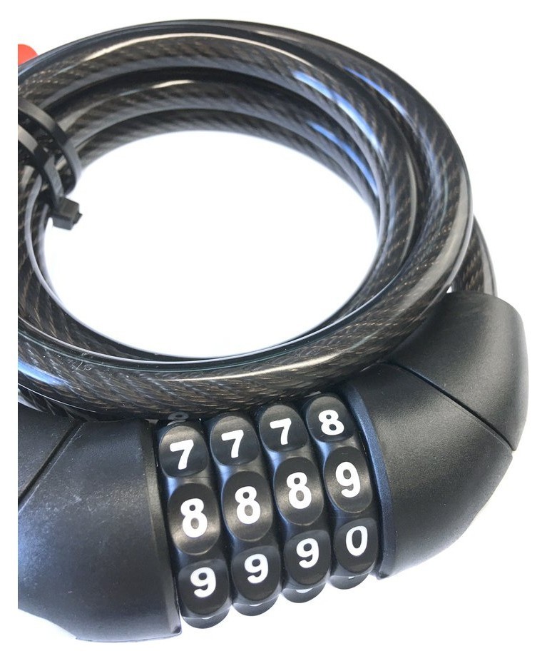 Замок для велосипеда тросовий Tempesta DIGI CABEL Black (FSD-LK127013)