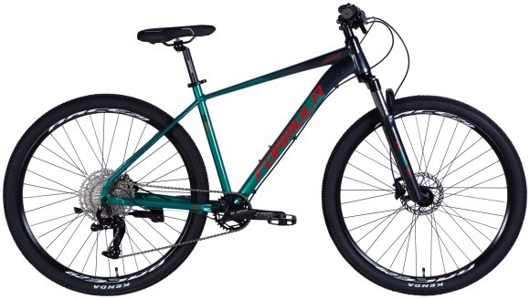 Велосипед AL 29" Formula ZEPHYR EXPERT HDD рама-19" темно-сріблястий з зеленим 2025