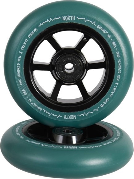 Колеса для трюкового самокату North Signal V2 Pro 110mm - Black/Forest Pu