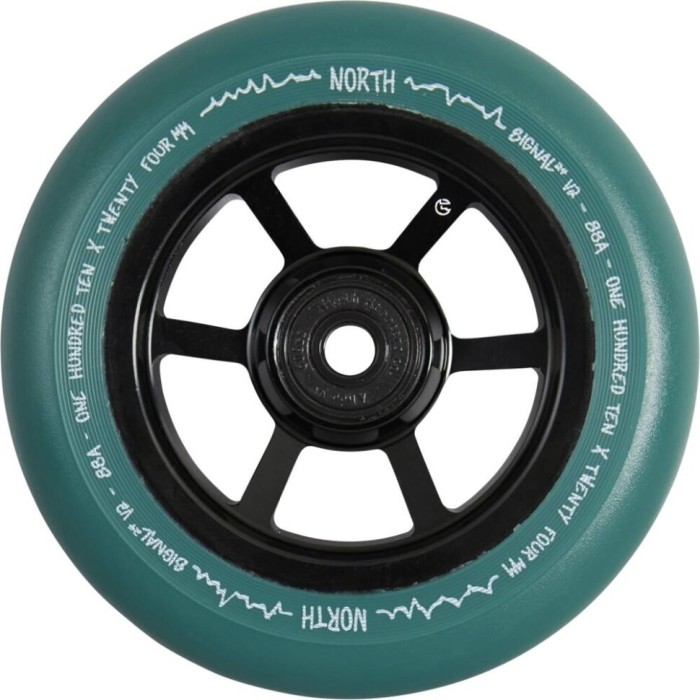 Колеса для трюкового самокату North Signal V2 Pro 110mm - Black/Forest Pu