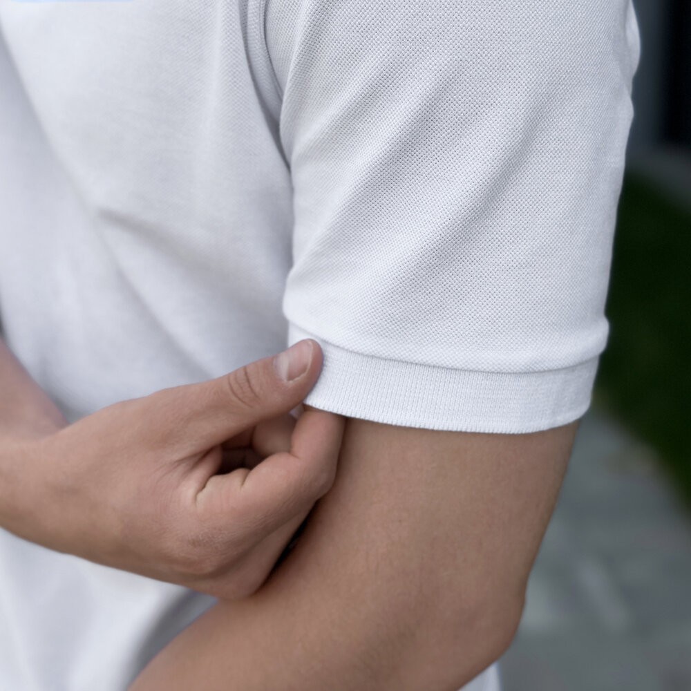 Чоловіче біле поло Pobedov Nexus