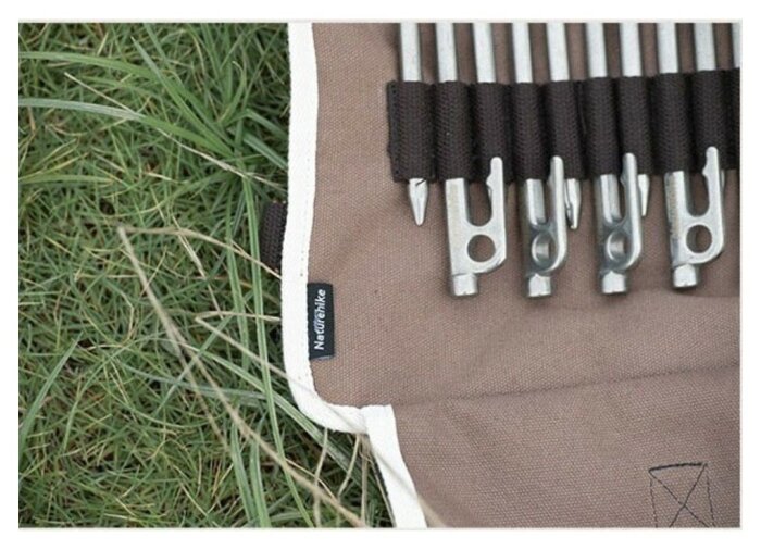 Чохол-органайзер Naturehike для кілочків (маленький) NH20PJ093, коричневий