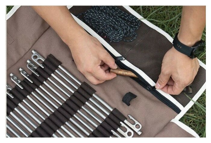 Чохол-органайзер Naturehike для кілочків (маленький) NH20PJ093, коричневий