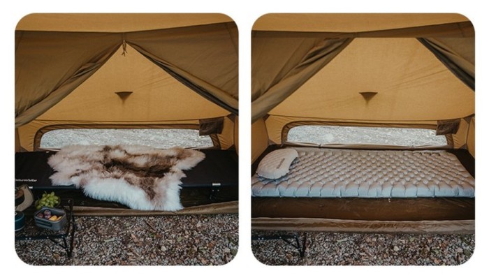 Намет одномісний із тентом Naturehike CNK2450WS026, коричневий