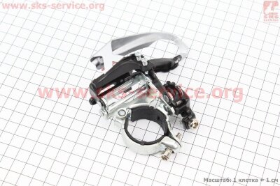 Перекид ланцюга Shimano передня з універсальною тягою, кріп. 31,8/34,9мм, під шатун 48T, FD-TY510