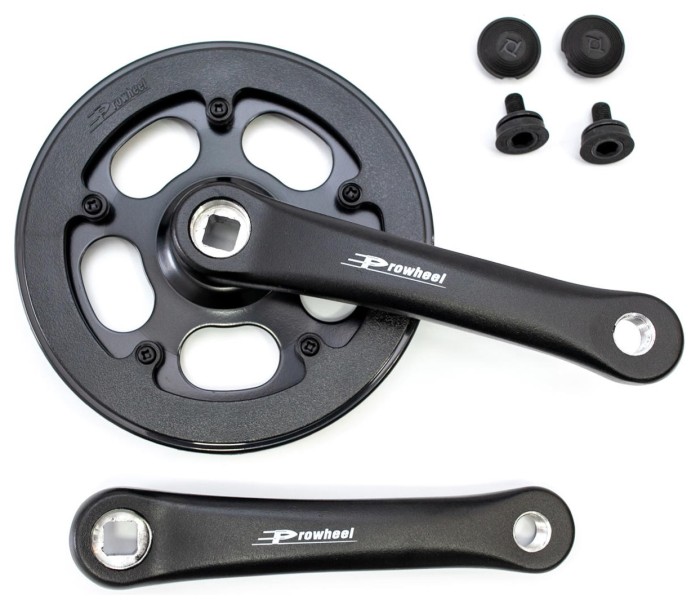 Шатун алюм. L152мм 36T PROWHEEL RA102PP під квадрат чорн.