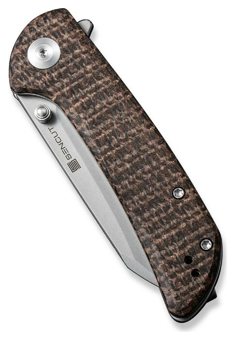 Ніж складаний кишеньковий Sencut Fritch, (7.6 см) 9Cr18MoV / Micarta коричневий