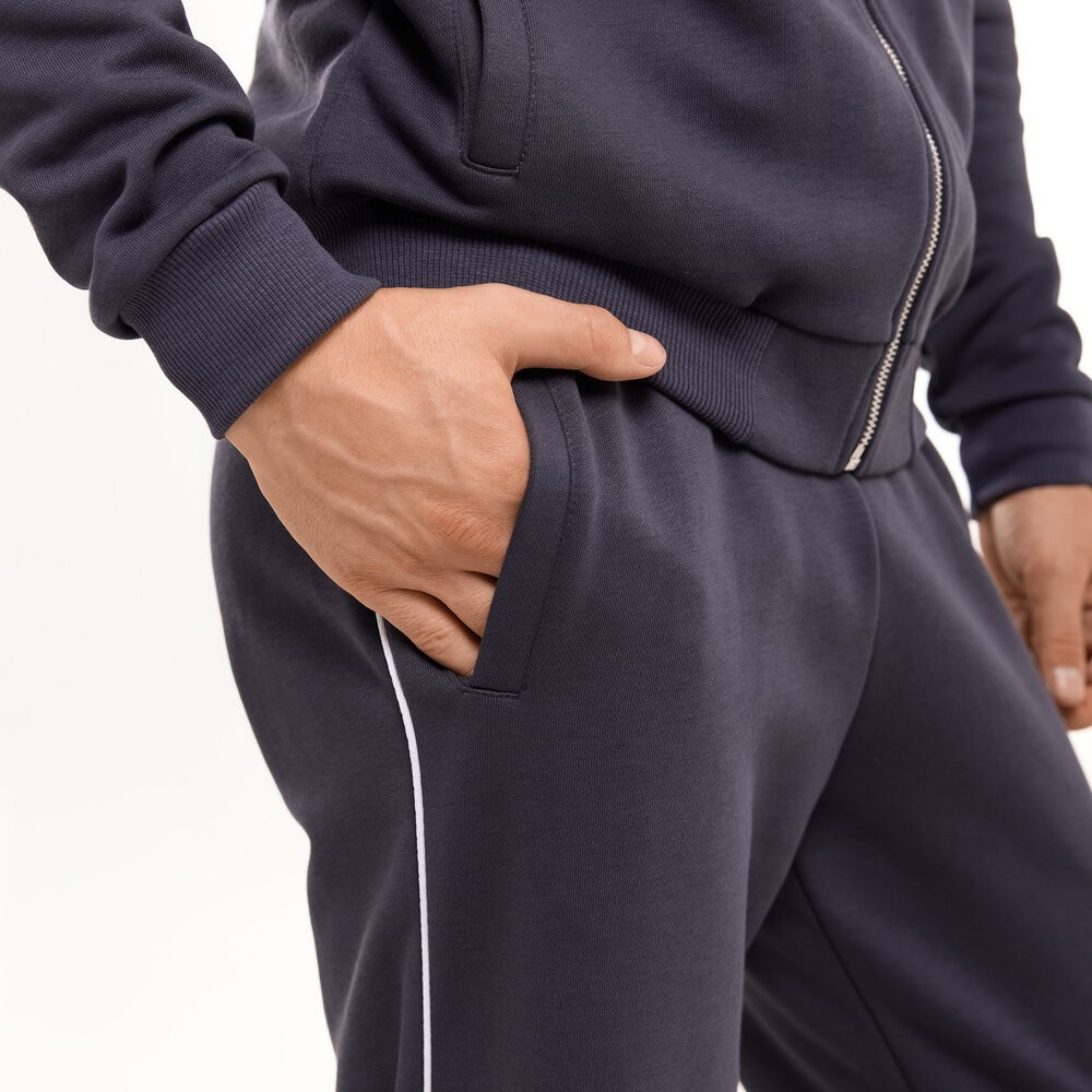 Спортивний костюм чоловічий темно-сірий кофта зі штанами Pobedov Brume