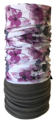 Бандана-бафф багатофункціональна Level SAKKURA One size Gray/pink (LSMS21U3M)