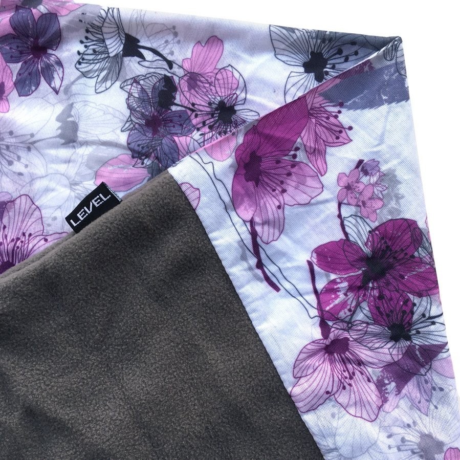 Бандана-бафф багатофункціональна Level SAKKURA One size Gray/pink (LSMS21U3M)