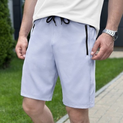 Чоловічі шорти прямого крою сірі Pobedov Vil'nyy