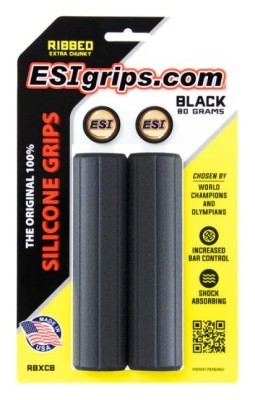 Гріпси ESI Ribbed Extra Chunky Black Silicone Bicycle Grips