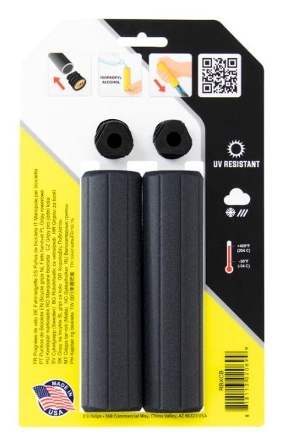 Гріпси ESI Ribbed Extra Chunky Black Silicone Bicycle Grips