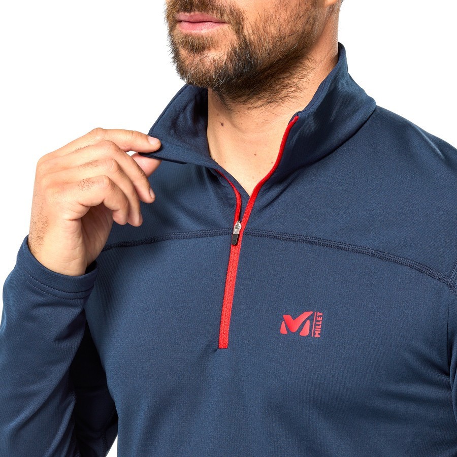 Кофта флісова чоловіча Millet SENECA TECNO PO M M Saphir 7317 (MIV8900-WRH)