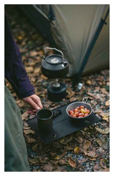 Складаний стіл Naturehike CNK2450JJ024, 31х21 см, алюміній, чорний