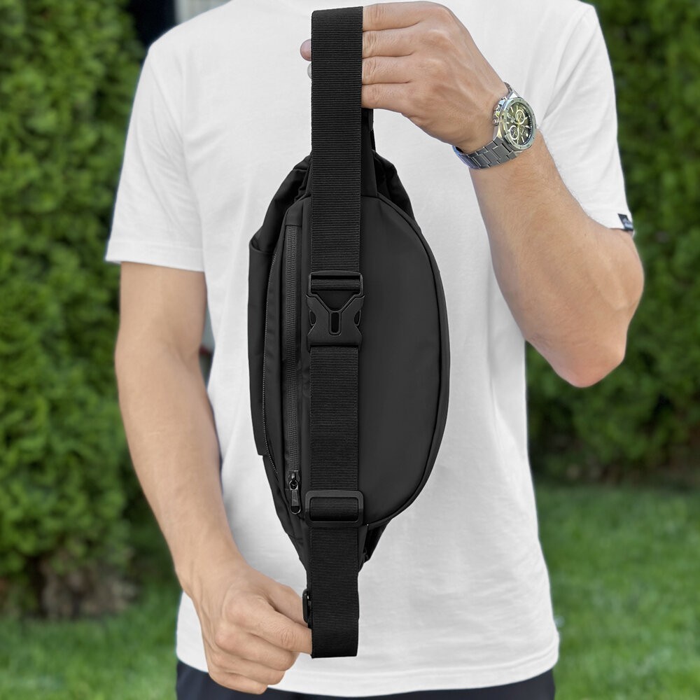 Чоловіча бананка чорна Pobedov Minimal