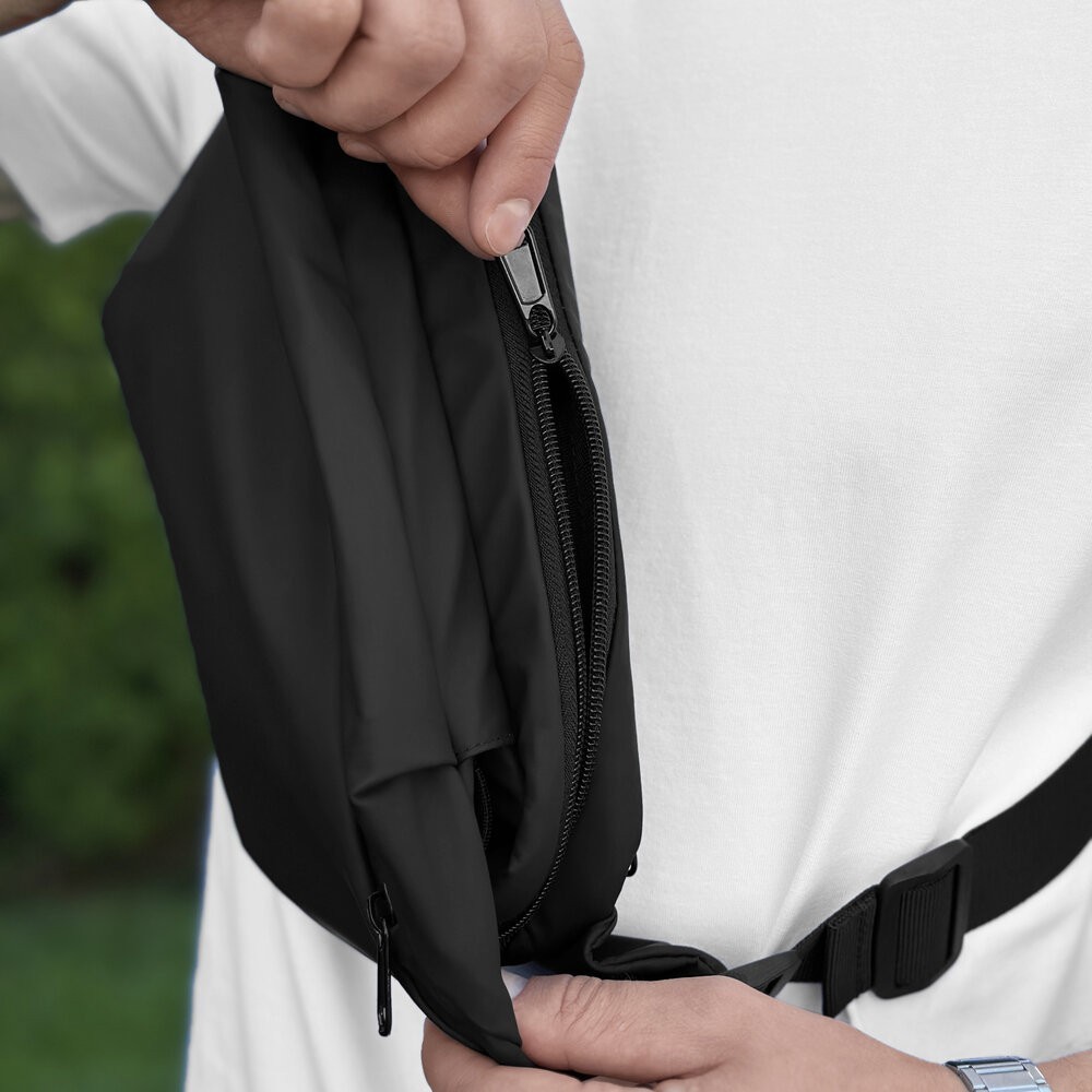 Чоловіча бананка чорна Pobedov Minimal