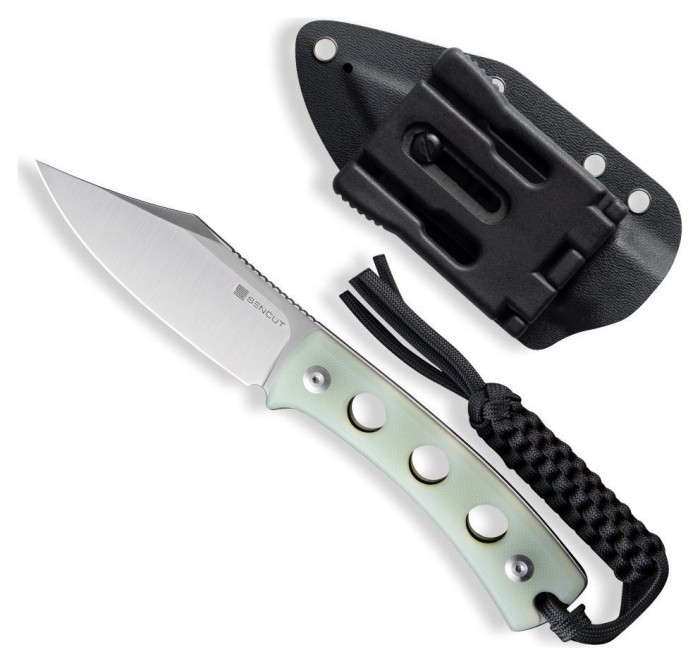 Ніж фіксований туристичний Sencut Waxahachie, (9.4 см) 9Cr18MoV / G10 світло-зелений