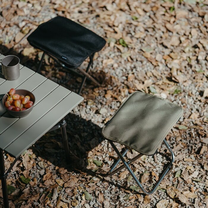 Стілець складаний Naturehike CNK2550JJ011, алюміній, чорний