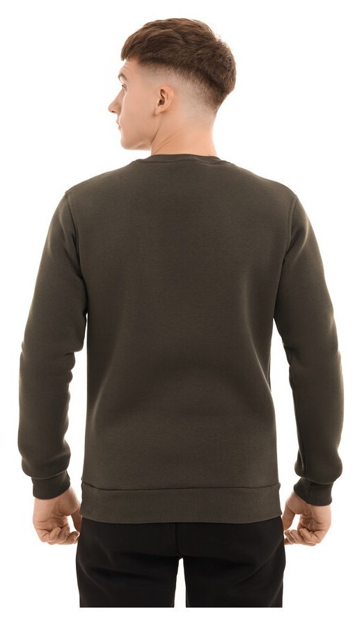 Світшот чоловічий однотонний хакі Pobedov 007 ЗИМА