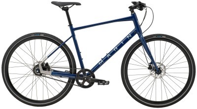 Велосипед 28&quot; Marin Presidio 3 рама - S 2024 Gloss Navy/Dark Silver/Silver Cyan