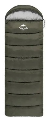 Спальник з капюшоном Naturehike U250 NH20MSD07, (6°C), правий, темно-зелений