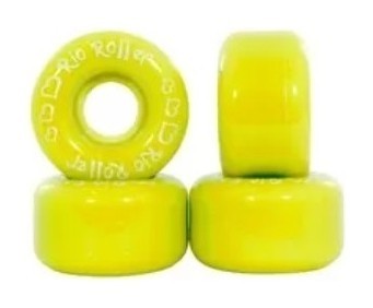Запасні колеса для роликів у наборі Rio Roller L Yellow (RIO504)