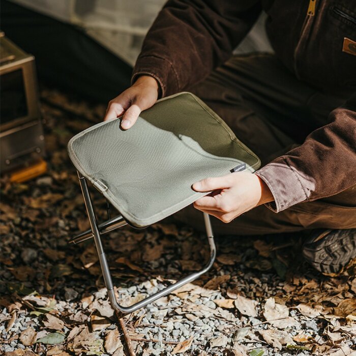 Стілець складаний Naturehike CNK2550JJ011, алюміній, оливковий