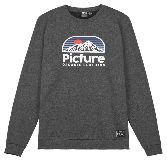 Світшот Picture Organic Authentic dark grey melange