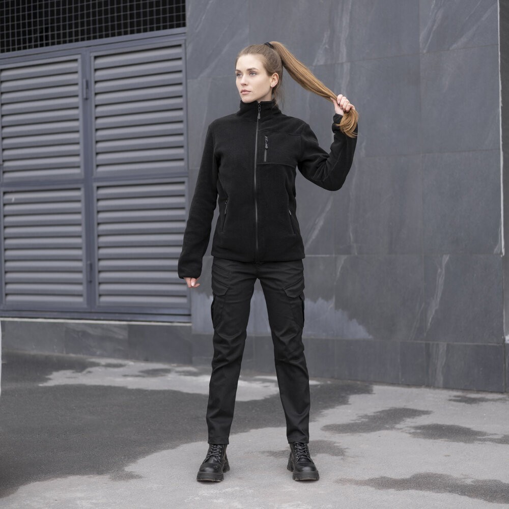 Штани-карго тактичні чорні для жінок Pobedov Tactical V2 Жіночі