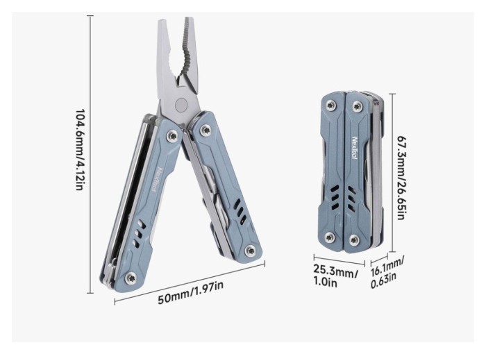 Мультитул NexTool Mini Sailor Pliers S11 чорний