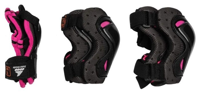 Захист набір Rollerblade Skate Gear Jr black-pink
