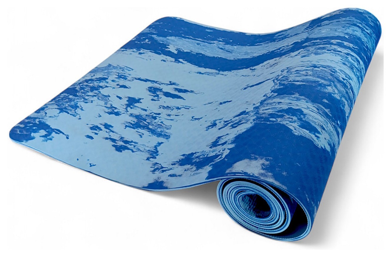 Килимок для йоги «TPE» принт Bavar Sport сиреневий