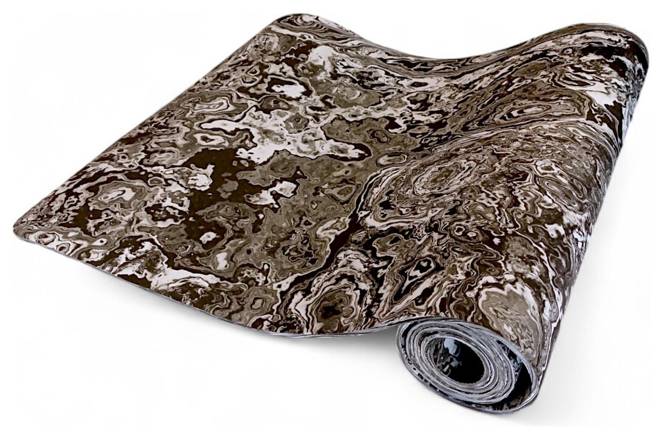 Килимок для йоги «TPE» принт Bavar Sport сиреневий