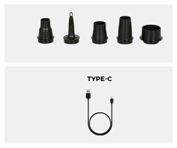 Портативний повітряний насос Flextail Evo Pump 3, 1000 л/хв, помаранчевий