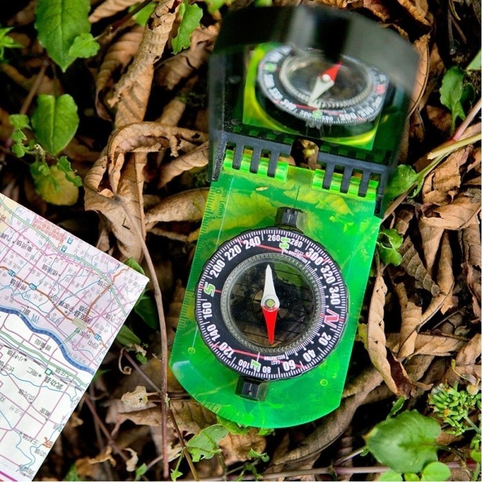 Компас AceCamp Folding Map Compass With Mirror