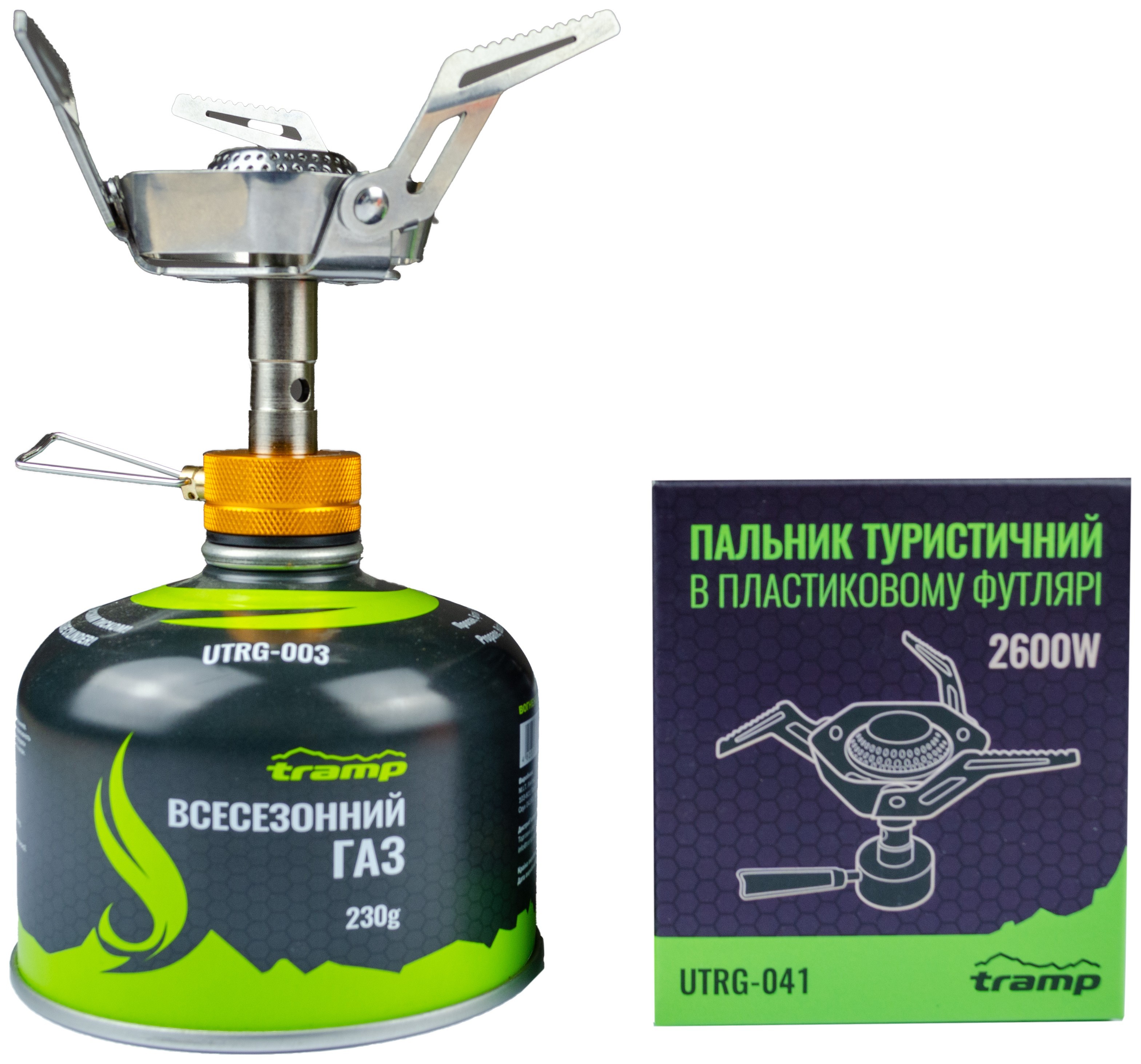 Комплект Пальник UTRG-041 + Картридж 230гр UTRG-003