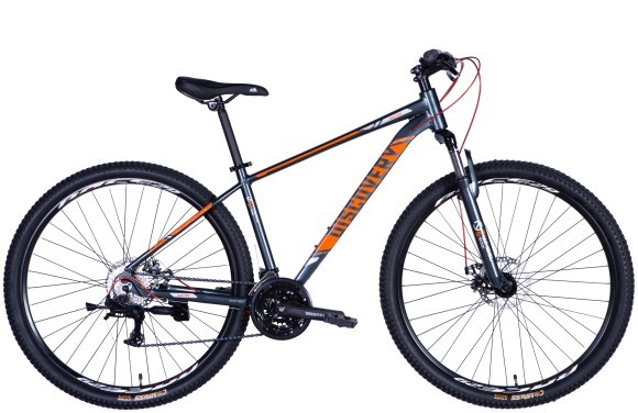 Велосипед AL 29" Discovery BASTION DD CS рама-17" сіро-помаранчевий 2025