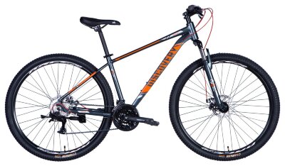 Велосипед AL 29" Discovery BASTION DD CS рама-17" сіро-помаранчевий 2025