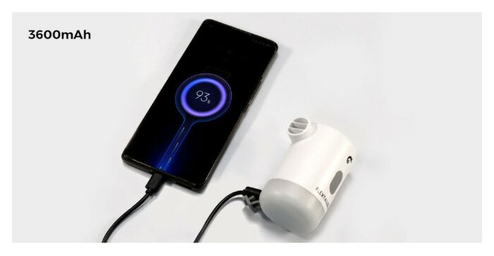 Насос-ліхтар-powerbank кемпінговий Flextail Max Pump 2 Pro, білий