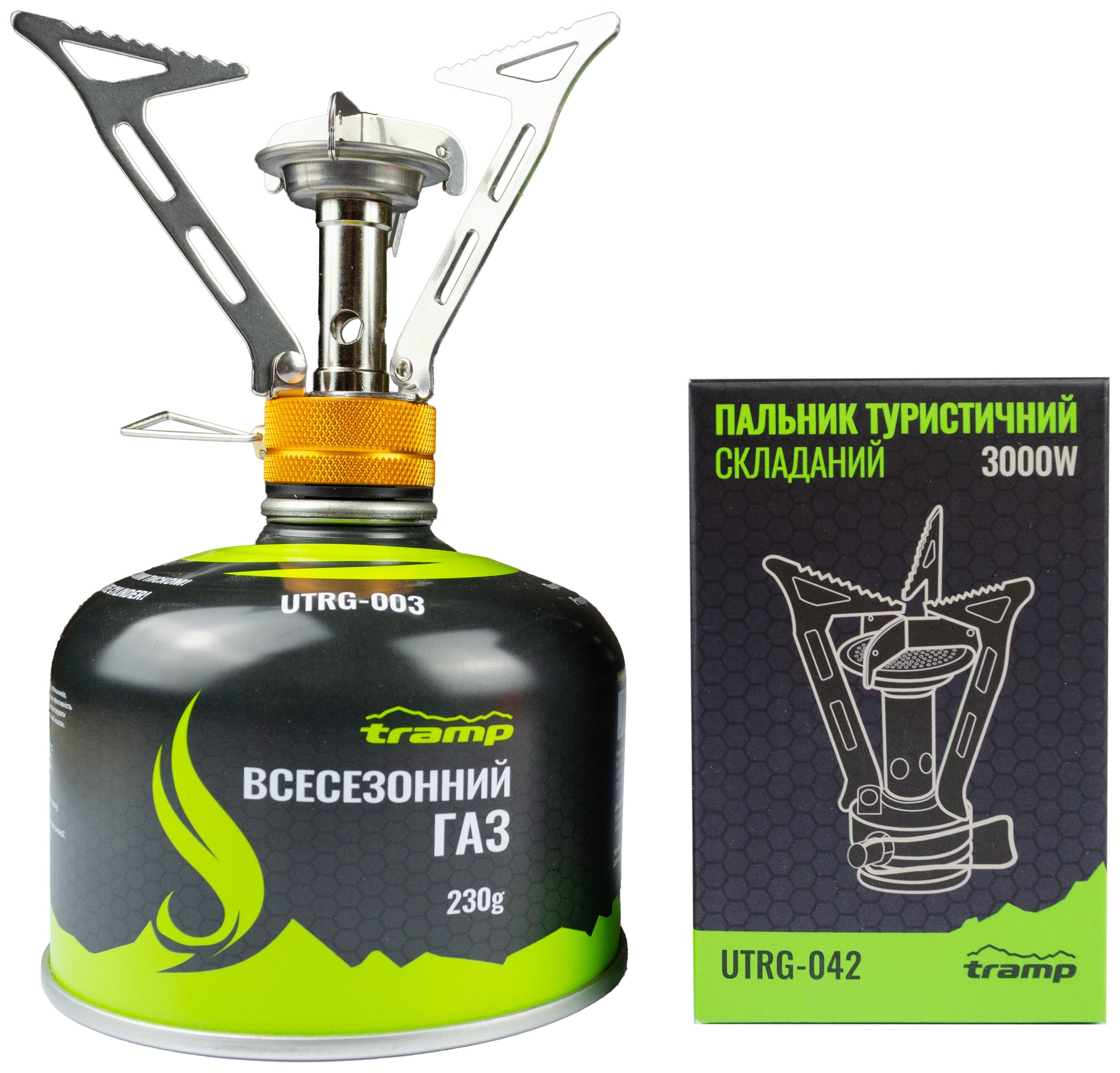 Комплект Пальник UTRG-042 + Картридж 230гр UTRG-003