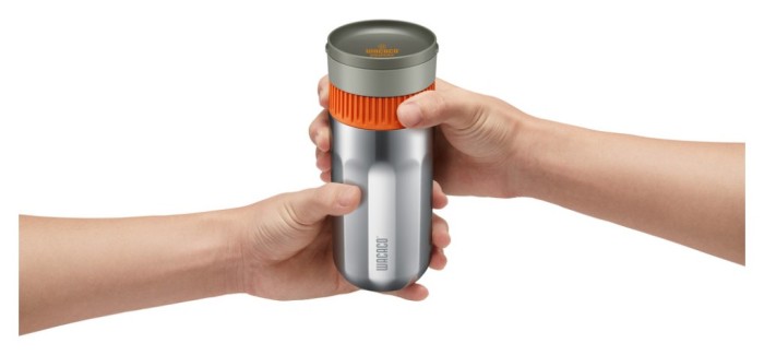 Портативна кавоварка-термокухоль Wacaco Pipamoka, механічна, для меленої кави