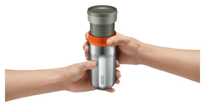 Портативна кавоварка-термокухоль Wacaco Pipamoka, механічна, для меленої кави