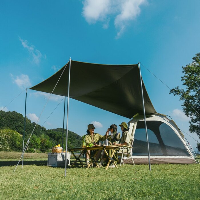 Намет тримісний автоматичний із тентом Naturehike Ango CNK2550WS010, L, сірий