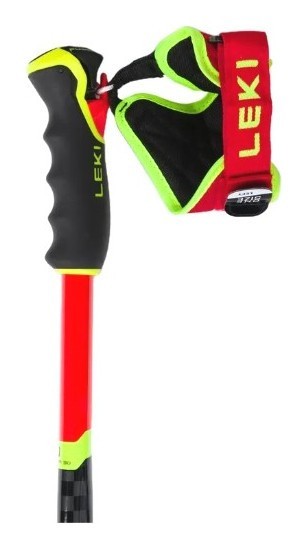 Палиці для гірських лиж для підлітків Leki WCR LITE GS 3D 95см Fluorescent red/black/neon yellow (65065901-WRH)