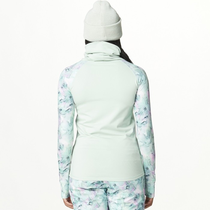 Picture Organic реглан флісовий Pagaya High W blurry water print-silt green L