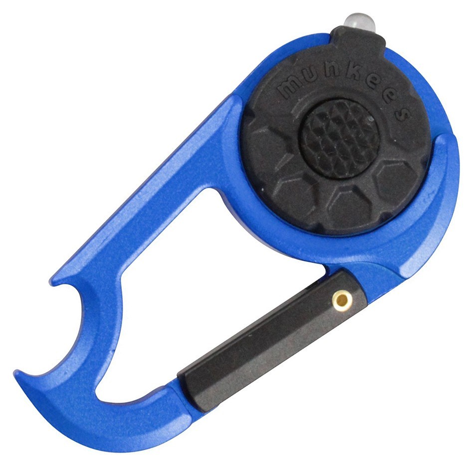 Munkees 1089 брелок-фонарик Carabiner LED with Bottle Opener NEW dark blue