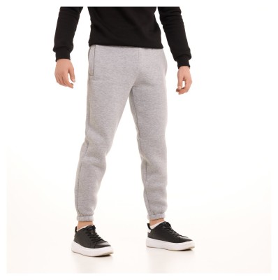Чоловічі штани джогери з кишенями сірий меланж Pobedov 007 ЗИМА