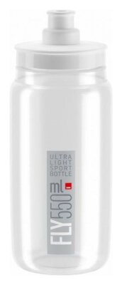 Фляга Elite Fly прозора із сірим лого 550 ml